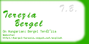 terezia bergel business card